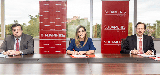 MAPFRE Y Sudameris Bank acuerdan una alianza en Paraguay para impulsar la expansión de su negocio de banca seguros.