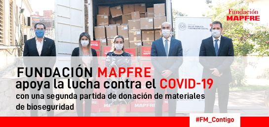 Segunda partida de la donación de la Fundación MAPFRE para fortalecer la lucha contra el COVID-19.